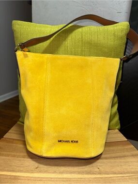 Michael Kors Brooke Medium Suede Shoulder Bag